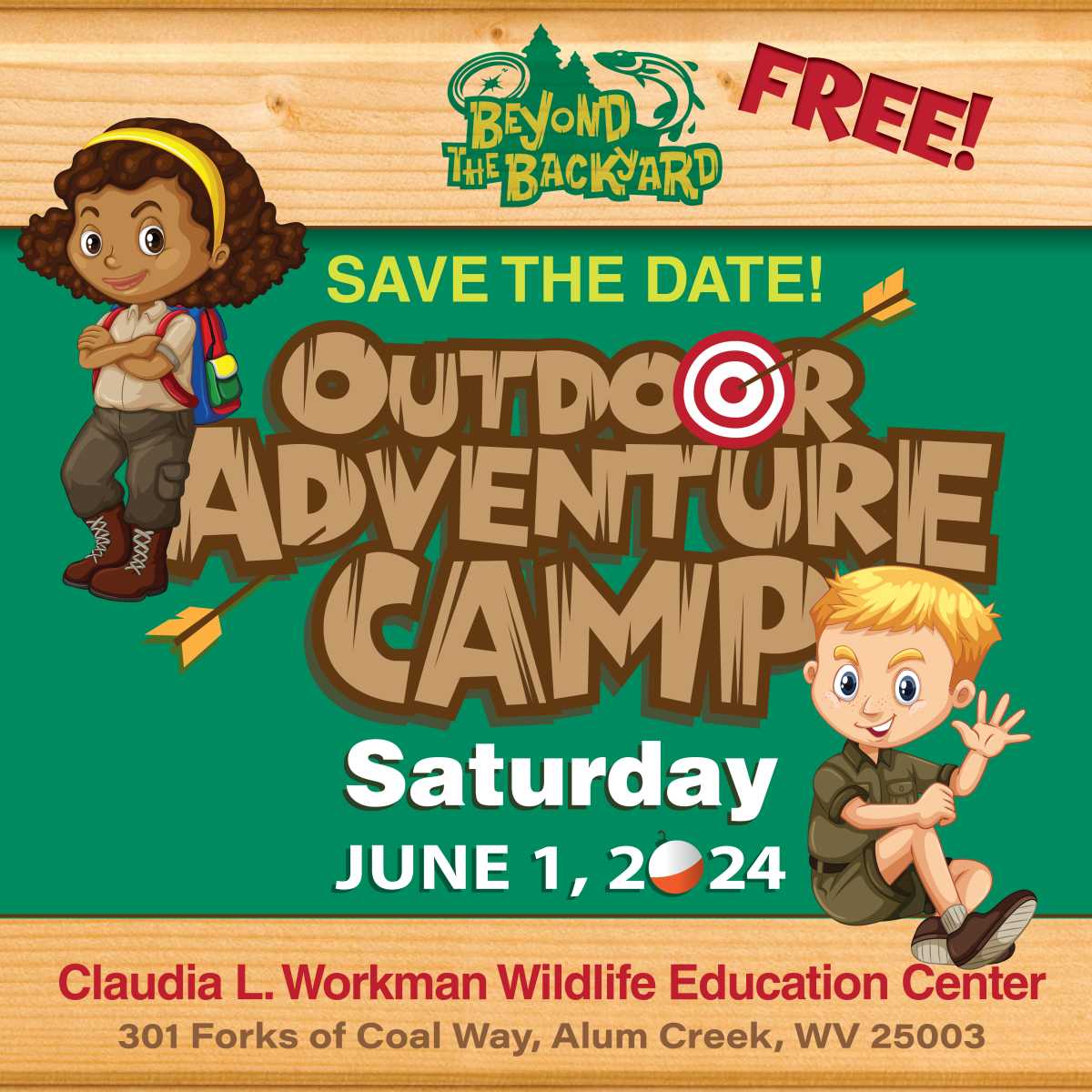Outdoor Adventure Camp | Saturday, June 1, 2024