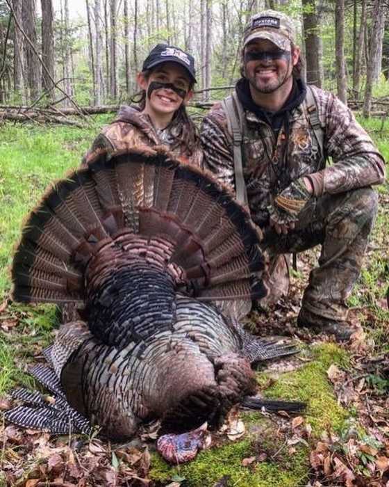 BTB Member Zailee poses with her first turkey.