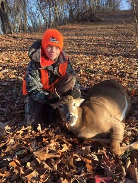 Dylan with his impressive Buck!